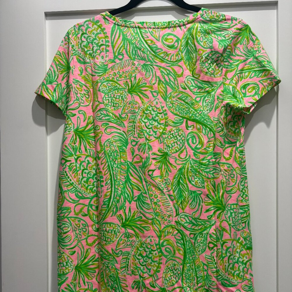 Lilly Pulitzer Etta Scoop Neck Tee Size M - New In Tag - Picture 4 of 4